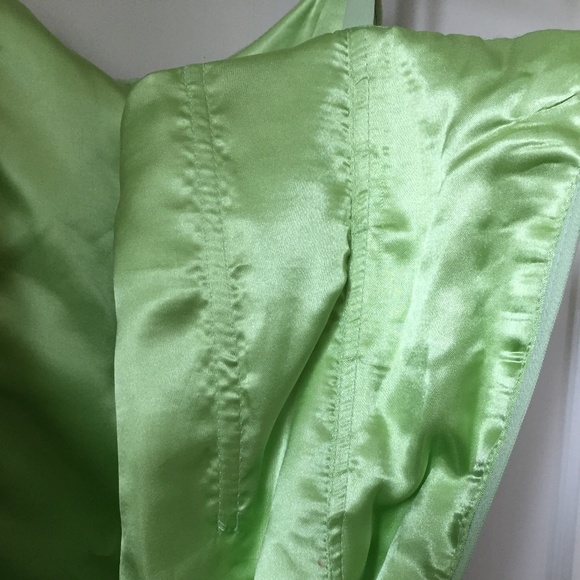 COCKTAIL DRESS - Sage Green, SharkBite knee length, spaghetti strap - Picture 4 of 4